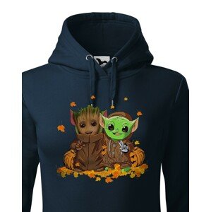 Dámská mikina Mistr Yoda a Groot - ideální pro každú fanynku