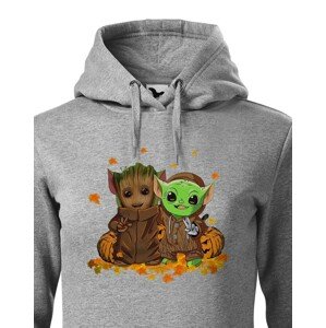 Dámská mikina Mistr Yoda a Groot - ideální pro každú fanynku