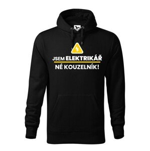 Pánská mikina -  Jsem elektrikář, né kouzelník! - ideální dárek k narozeninám