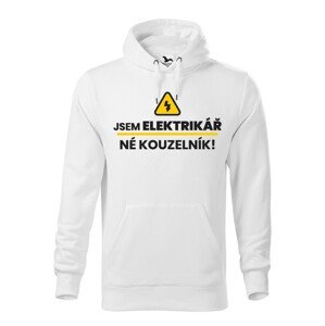 Pánská mikina -  Jsem elektrikář, né kouzelník! - ideální dárek k narozeninám