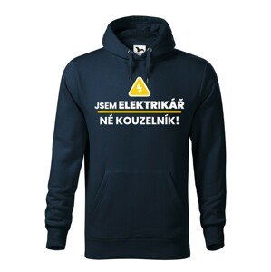 Pánská mikina -  Jsem elektrikář, né kouzelník! - ideální dárek k narozeninám