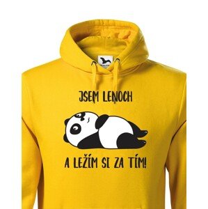 Pánská mikina Jsem lenoch a ležím si za tím! - ideální dárek pro muže