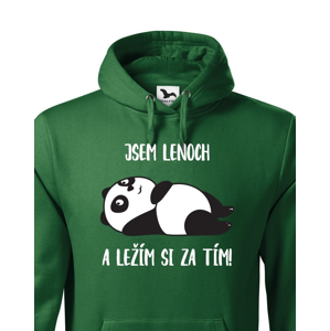 Pánská mikina Jsem lenoch a ležím si za tím! - ideální dárek pro muže