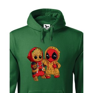 Pánska mikina Deadpool a Groot - super dárek