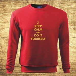 Mikina s motívom Keep calm and do it yoursefl