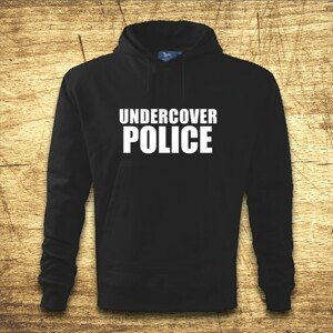 Mikina s kapucňou s motívom Undercover police