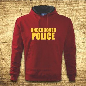 Mikina s kapucňou s motívom Undercover police