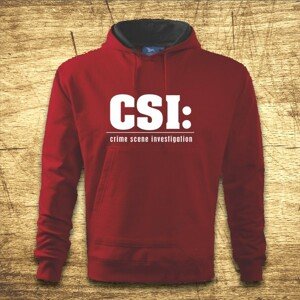 Mikina s kapucňou s motívom CSI
