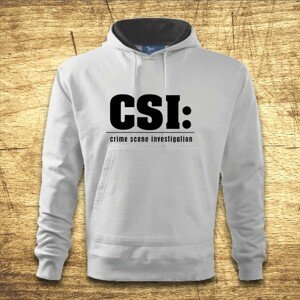 Mikina s kapucňou s motívom CSI