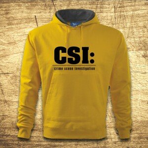 Mikina s kapucňou s motívom CSI