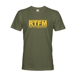 Pánské tričko s motívom RTFM